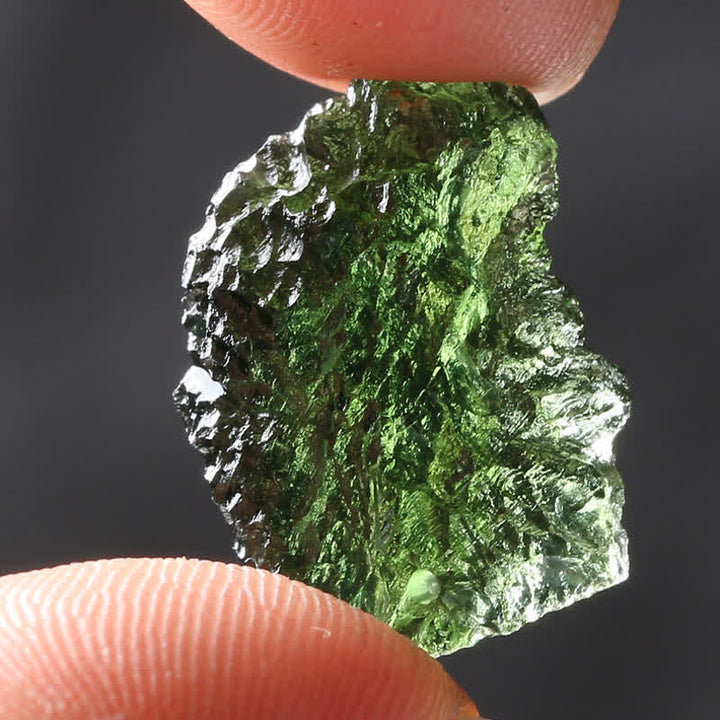 Purification Green Moldavite Necklace - Alina-Natural stone-3-5g-Nora Luxe
