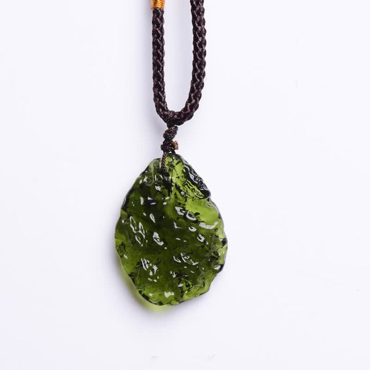 Purification Green Moldavite Necklace - Alina-Necklace + Natural Stone-3-5g-Nora Luxe