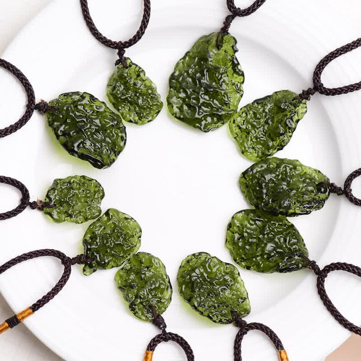 Purification Green Moldavite Necklace - Alina-Necklace + Natural Stone-3-5g-Nora Luxe