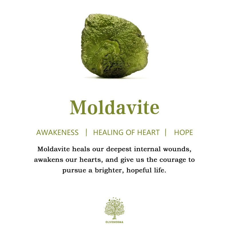 Purification Green Moldavite Necklace - Alina-Necklace + Natural Stone-3-5g-Nora Luxe