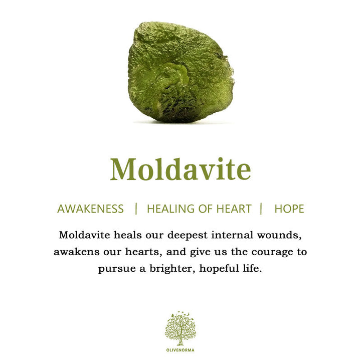 Purification Green Moldavite Necklace - Alina-Necklace + Natural Stone-3-5g-Nora Luxe