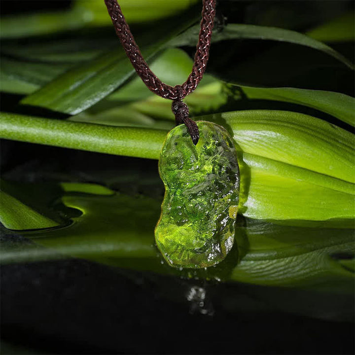 Purification Green Moldavite Necklace - Alina-Necklace + Natural Stone-3-5g-Nora Luxe