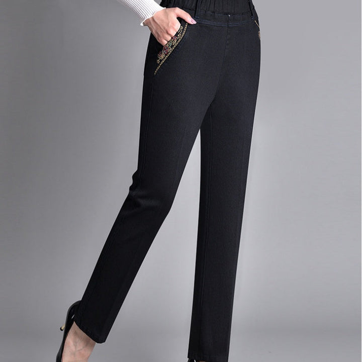 Push-up Jeans - Ella with warm inner lining and perfect fit!-Light blue (without lining)-XL-Nora Luxe
