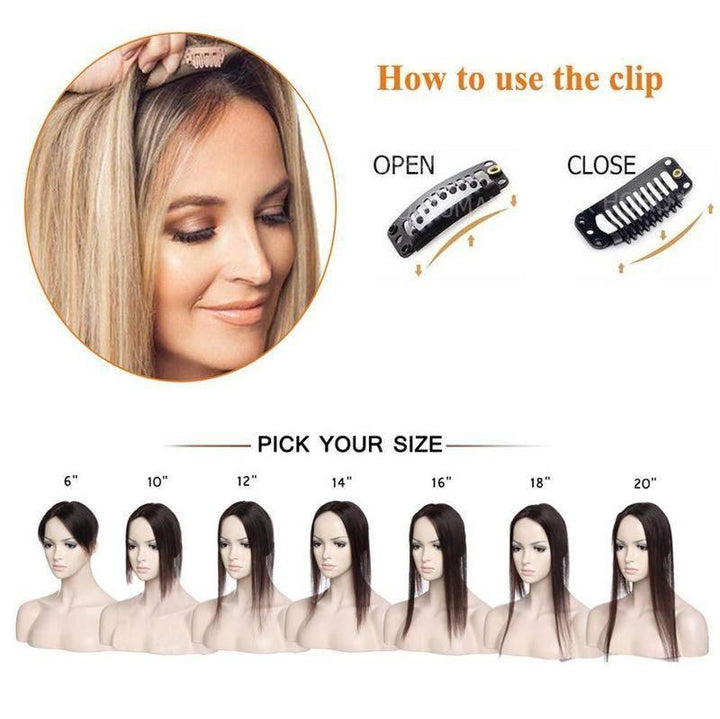 Quick Clip-in Hair Extensions for Short Hair – Zuri-Blonde-Nora Luxe