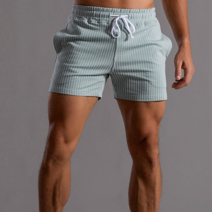 Quick-drying & Stylish Men's Swim Shorts made from Ripstop Polyester – Niko-Blue-XS-Nora Luxe