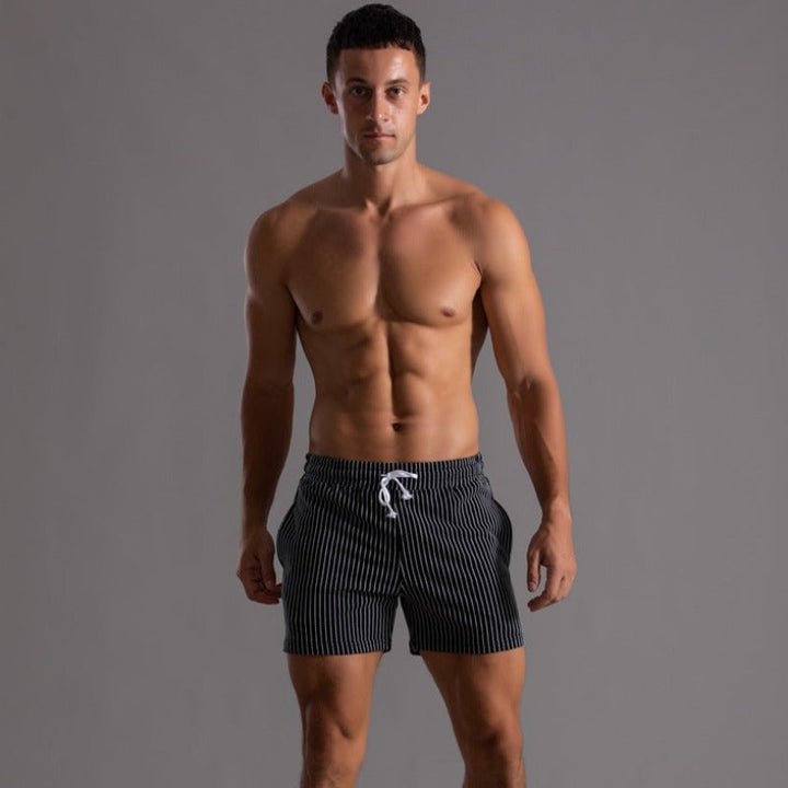 Quick-drying & Stylish Men's Swim Shorts made from Ripstop Polyester – Niko-Green-XS-Nora Luxe