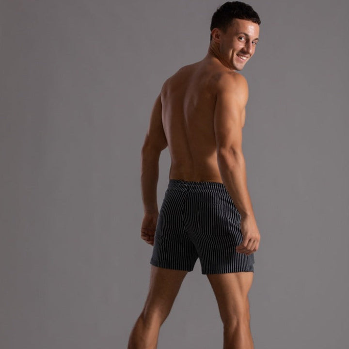 Quick-drying & Stylish Men's Swim Shorts made from Ripstop Polyester – Niko-Green-XS-Nora Luxe