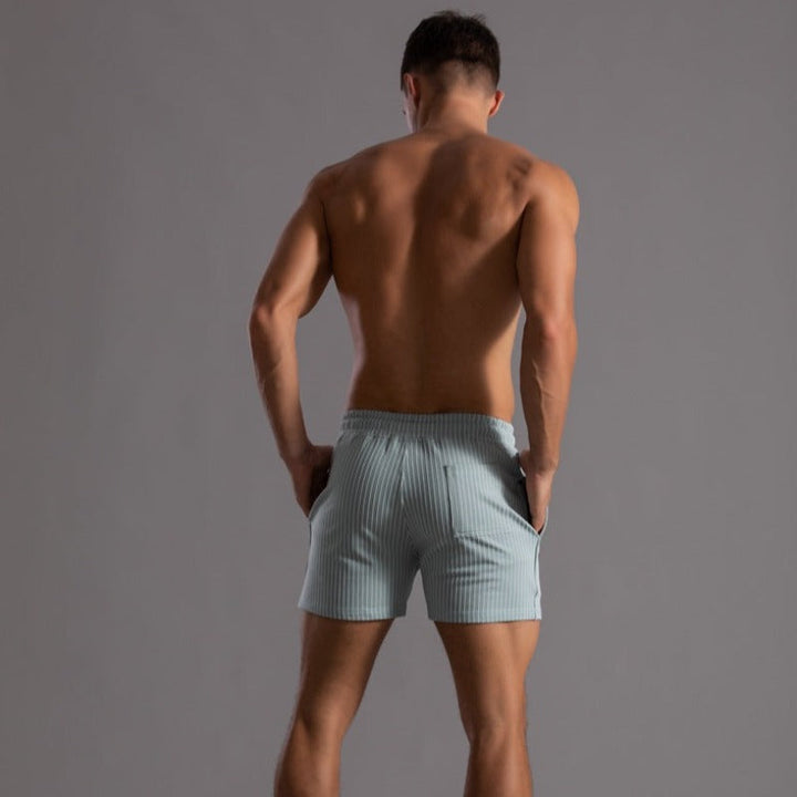 Quick-drying & Stylish Men's Swim Shorts made from Ripstop Polyester – Niko-Green-XS-Nora Luxe