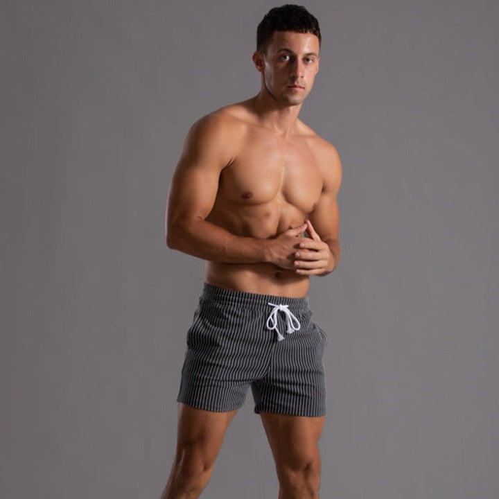 Quick-drying & Stylish Men's Swim Shorts made from Ripstop Polyester – Niko-Green-XS-Nora Luxe