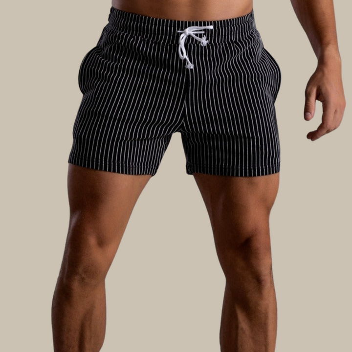 Quick-drying & Stylish Men's Swim Shorts made from Ripstop Polyester – Niko-Green-XS-Nora Luxe