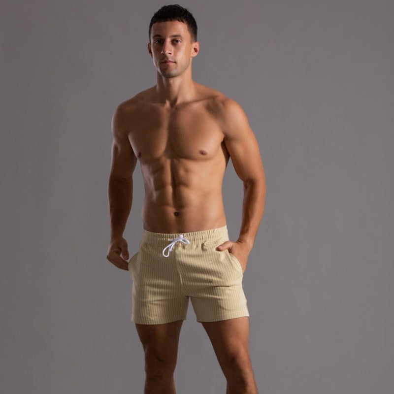 Quick-drying & Stylish Men's Swim Shorts made from Ripstop Polyester – Niko-Green-XS-Nora Luxe