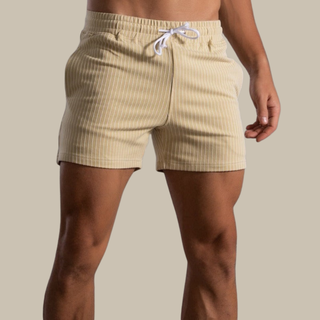 Quick-drying & Stylish Men's Swim Shorts made from Ripstop Polyester – Niko-Green-XS-Nora Luxe