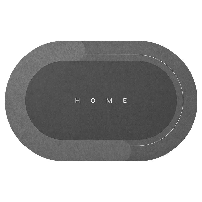 Quick-drying, Super Absorbent Bath Mat - AquaComfort-Blue-Oval-15.75*31.49 inches-Nora Luxe