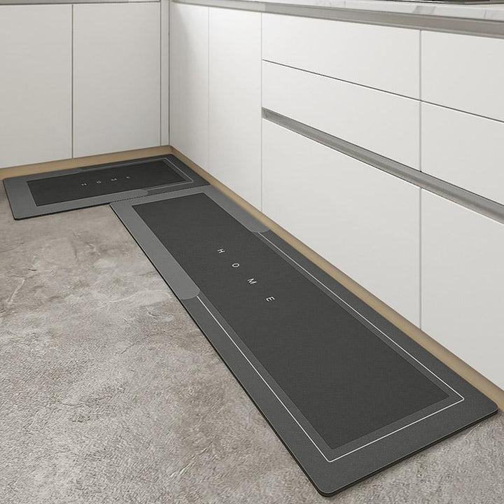 Quick-drying, Super Absorbent Bath Mat - AquaComfort-Blue-Oval-15.75*31.49 inches-Nora Luxe