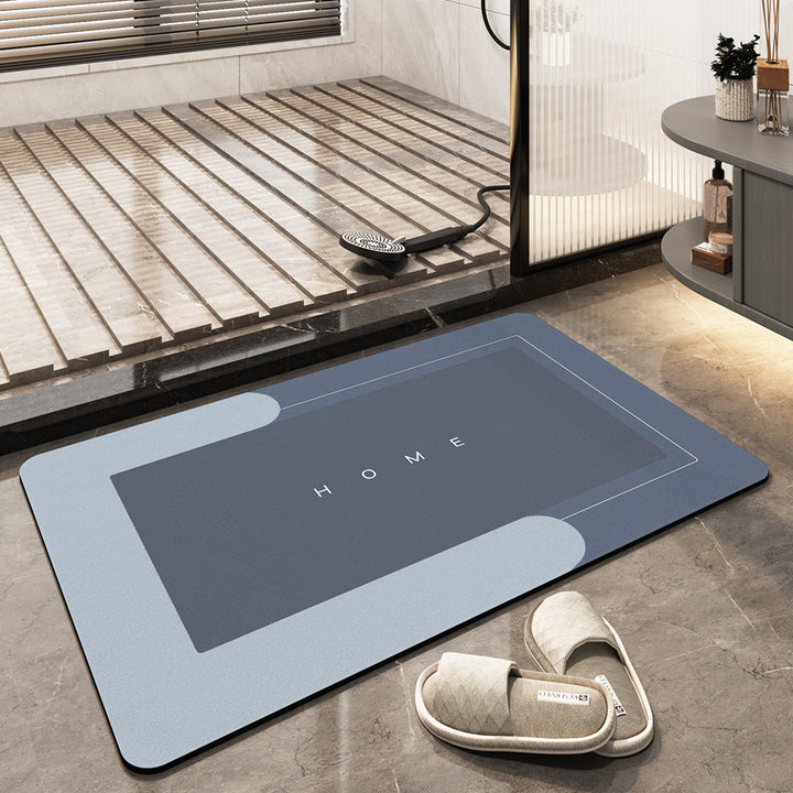 Quick-drying, Super Absorbent Bath Mat - AquaComfort-Blue-Rectangle-15.75*31.49 inches-Nora Luxe