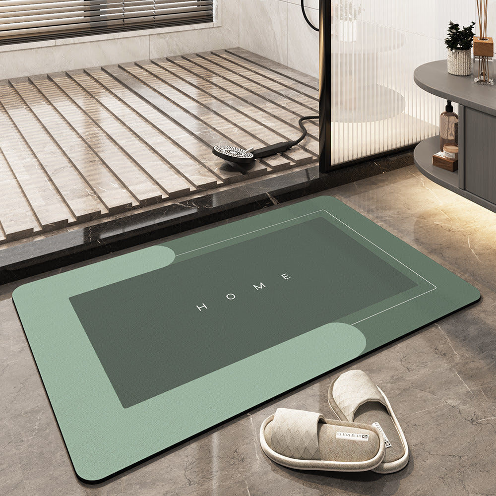 Quick-drying, Super Absorbent Bath Mat - AquaComfort-Green-Rectangle-15.75*31.49 inches-Nora Luxe
