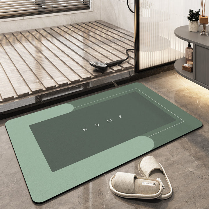Quick-drying, Super Absorbent Bath Mat - AquaComfort-Green-Rectangle-15.75*31.49 inches-Nora Luxe