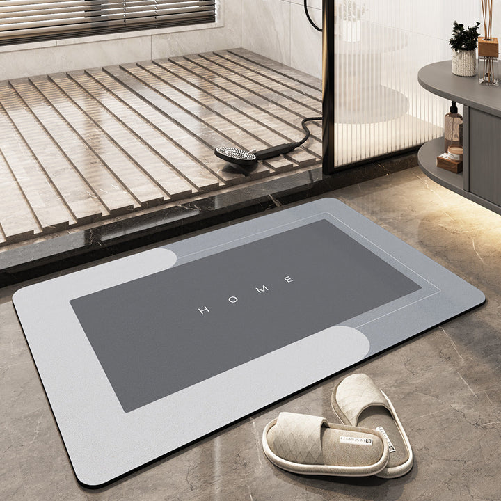 Quick-drying, Super Absorbent Bath Mat - AquaComfort-Light Gray-Rectangle-15.75*31.49 inches-Nora Luxe