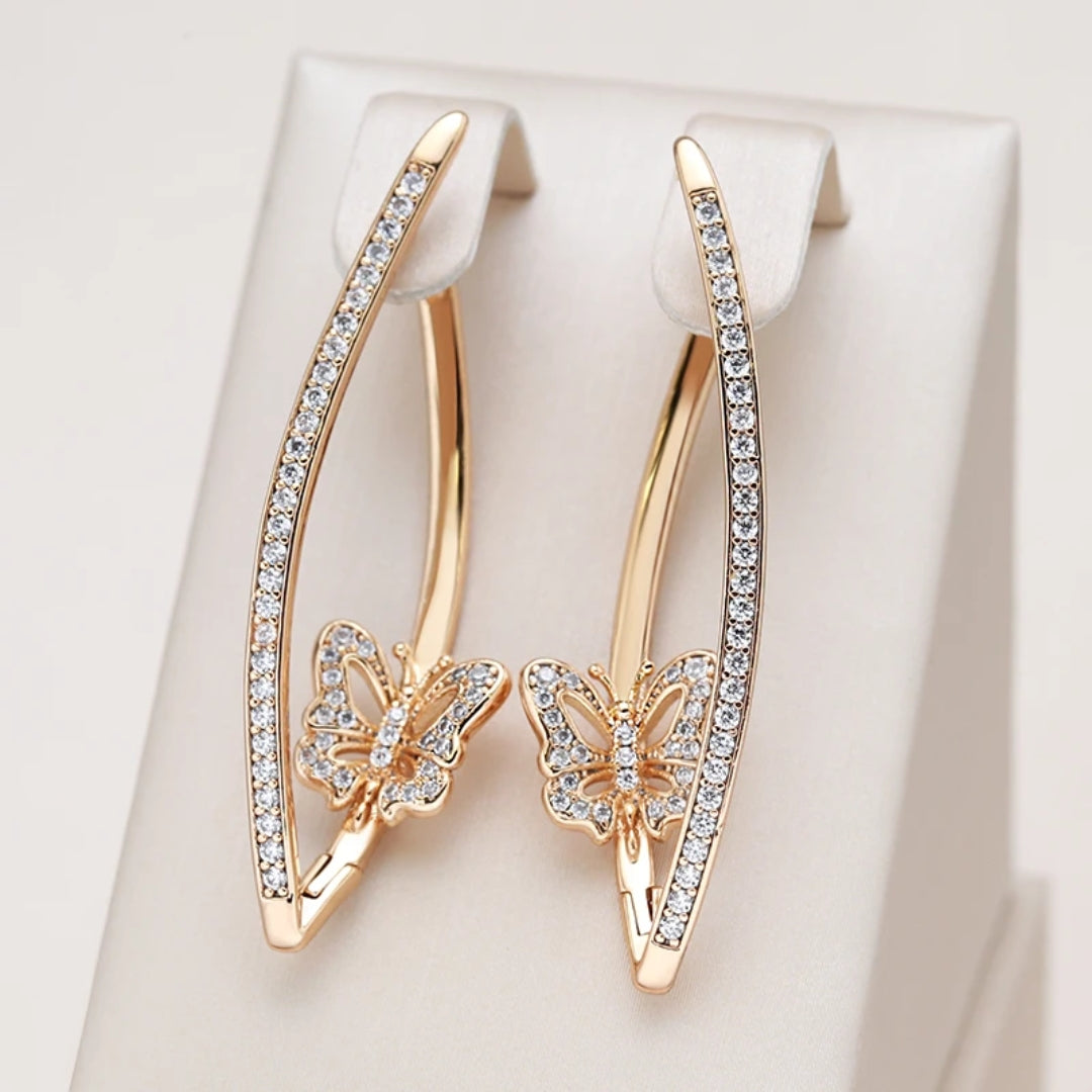 Radiant Butterfly Earrings - Butterfly-Nora Luxe