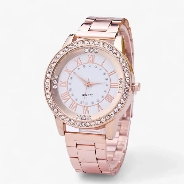 Radiant Ladies' Watch with Diamonds - Isolde-Rose gold-Nora Luxe
