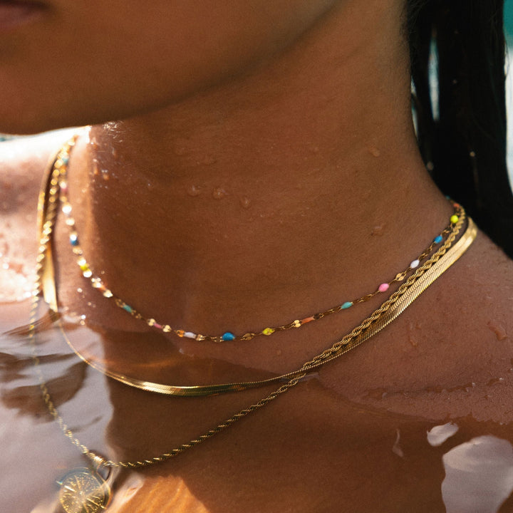 Rainbow Choker - Selina-Gold-Nora Luxe