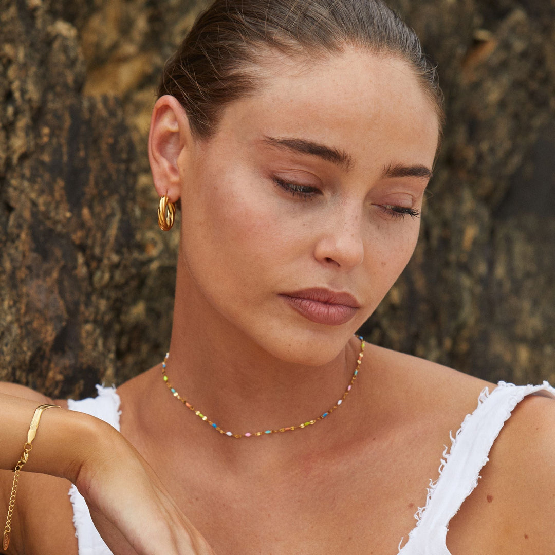Rainbow Choker - Selina-Gold-Nora Luxe