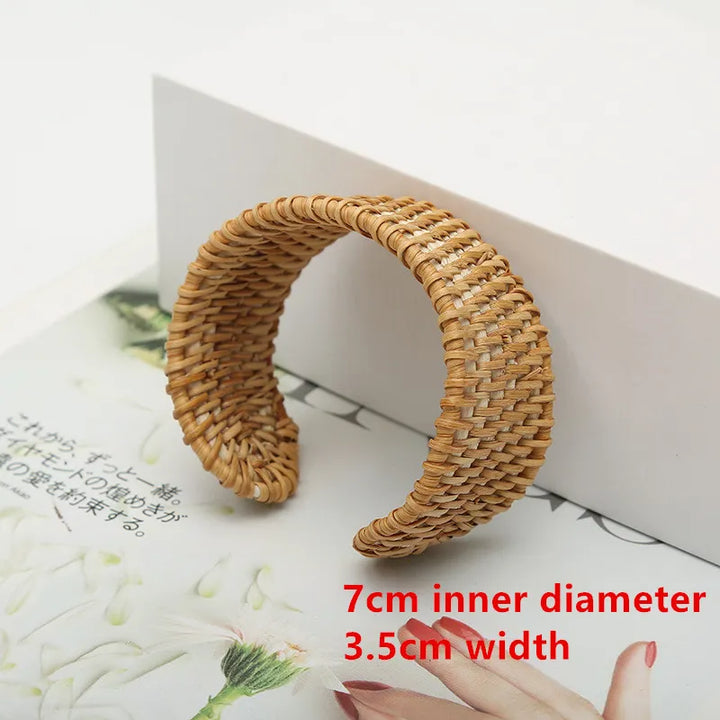 Rattan Woven Bangles | Elegant and Versatile Jewellery-OPTION 4-Nora Luxe