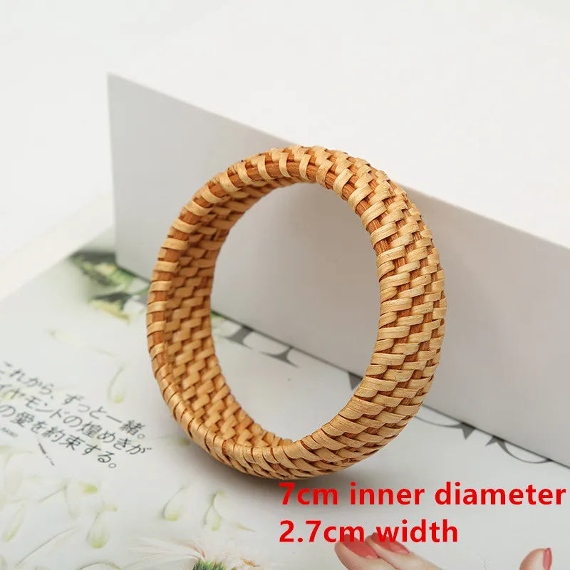 Rattan Woven Bangles | Elegant and Versatile Jewellery-OPTION 5-Nora Luxe