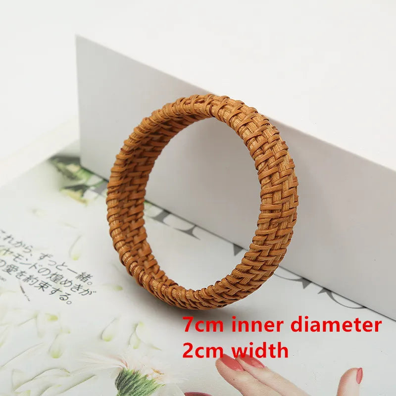 Rattan Woven Bangles | Elegant and Versatile Jewellery-OPTION 7-Nora Luxe