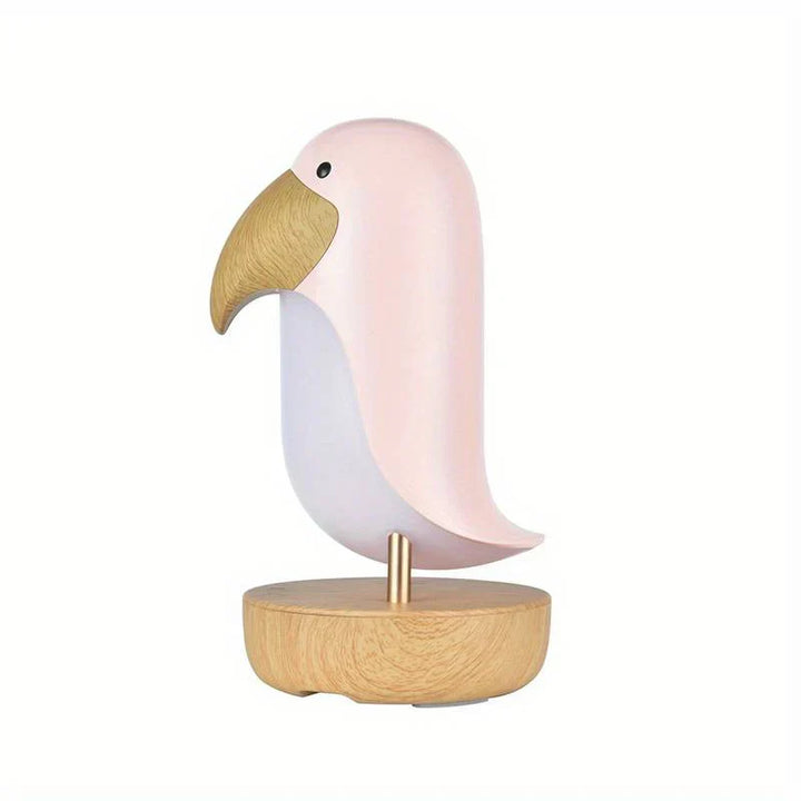 Rechargeable Bird Night Light - PeckLight-Pink-Nora Luxe