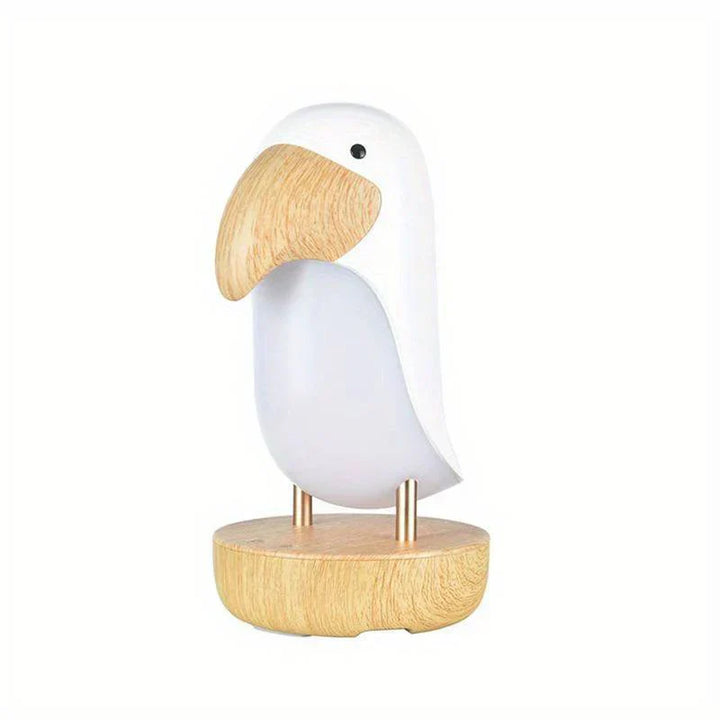 Rechargeable Bird Night Light - PeckLight-White-Nora Luxe