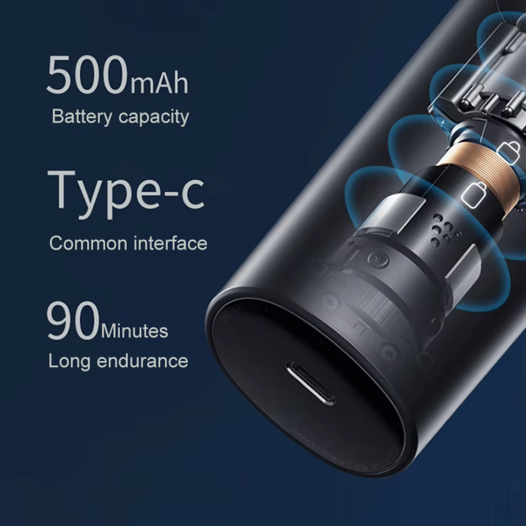 Rechargeable Nose and Ear Trimmer - Painless Facial Care-Black-Nora Luxe