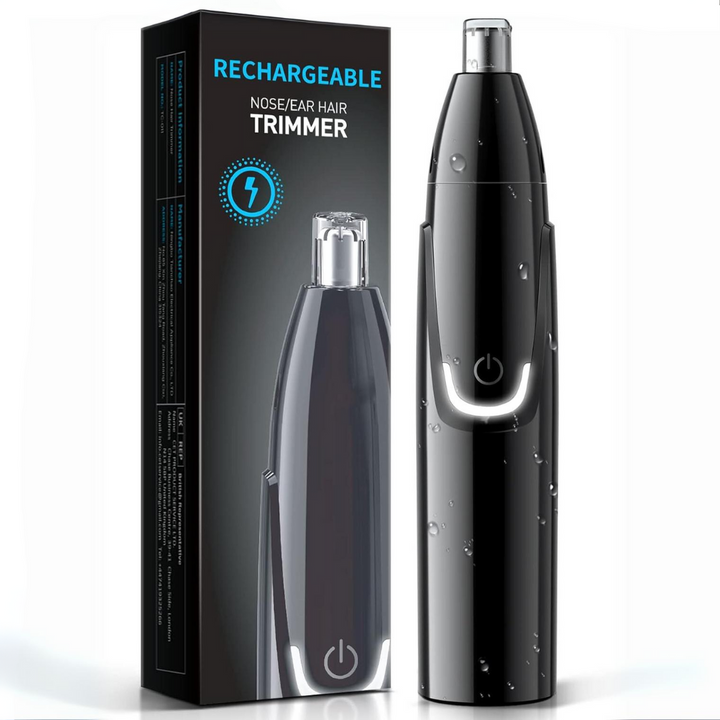 Rechargeable Nose and Ear Trimmer - Painless Facial Care-Black-Nora Luxe