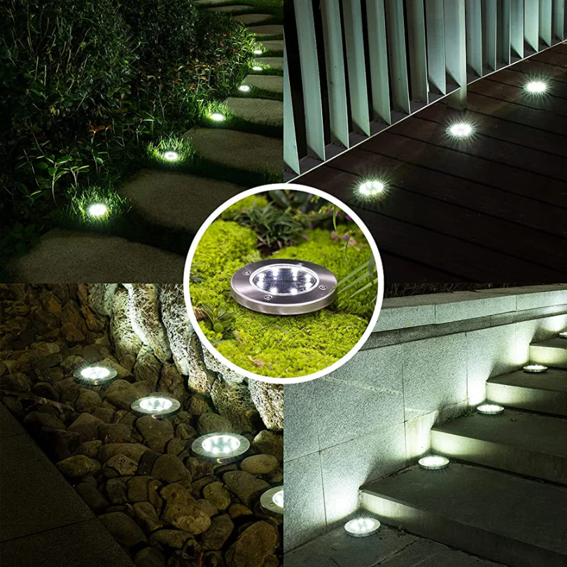 Rechargeable Solar Energy Lighting - EcoGlow-White-4 pieces-Nora Luxe