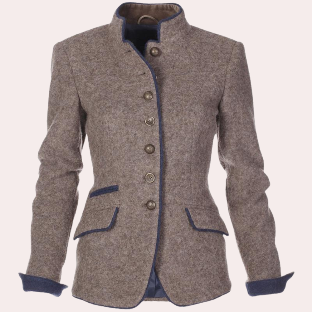 Refined Ladies Blazer - Elara-Brown-XS-Nora Luxe