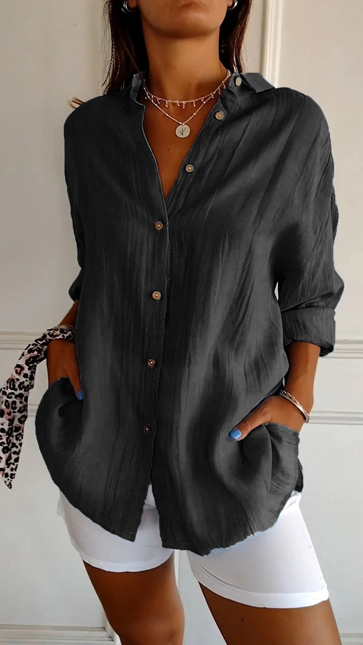 Refined Ladies' Shirt - Elena-Black-S-Nora Luxe
