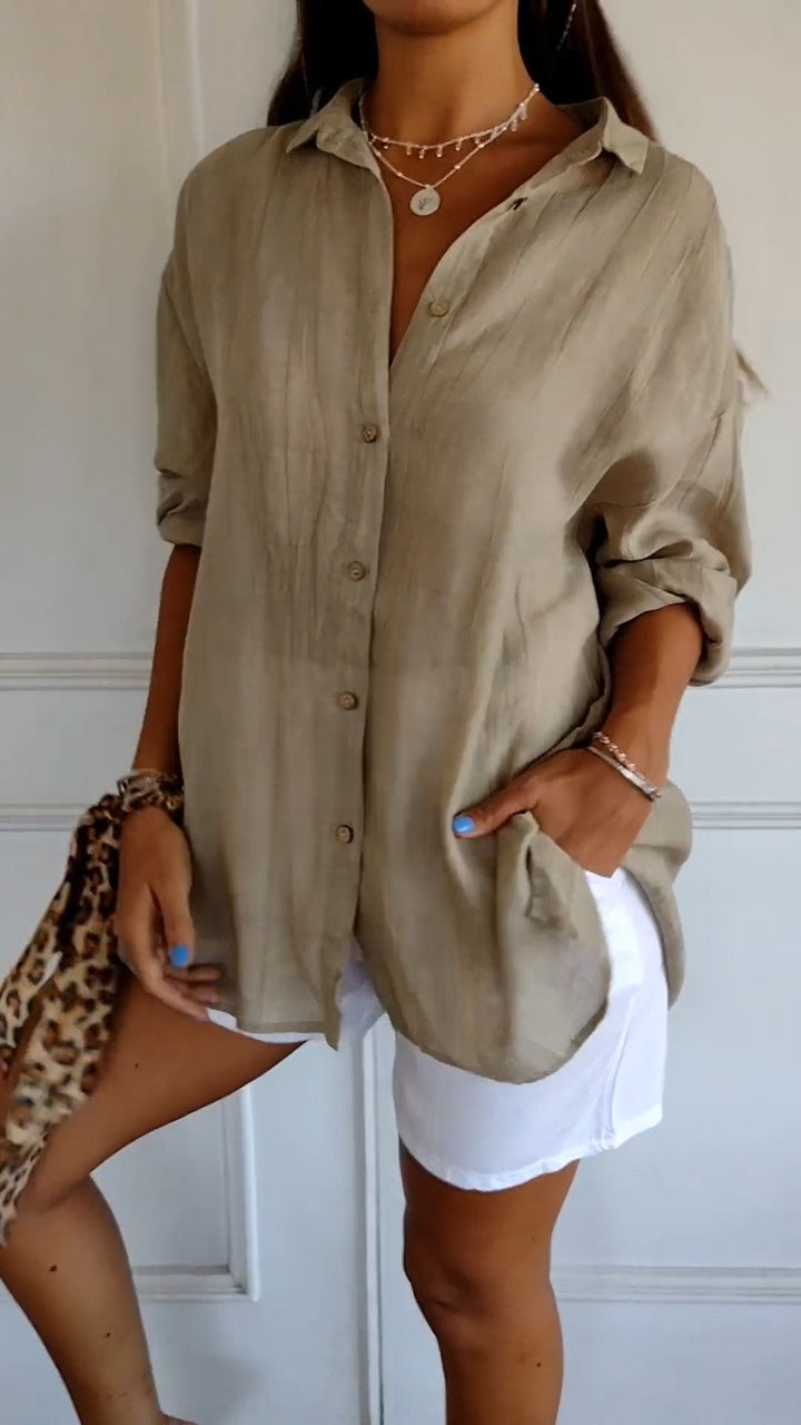Refined Ladies' Shirt - Elena-Brown-S-Nora Luxe