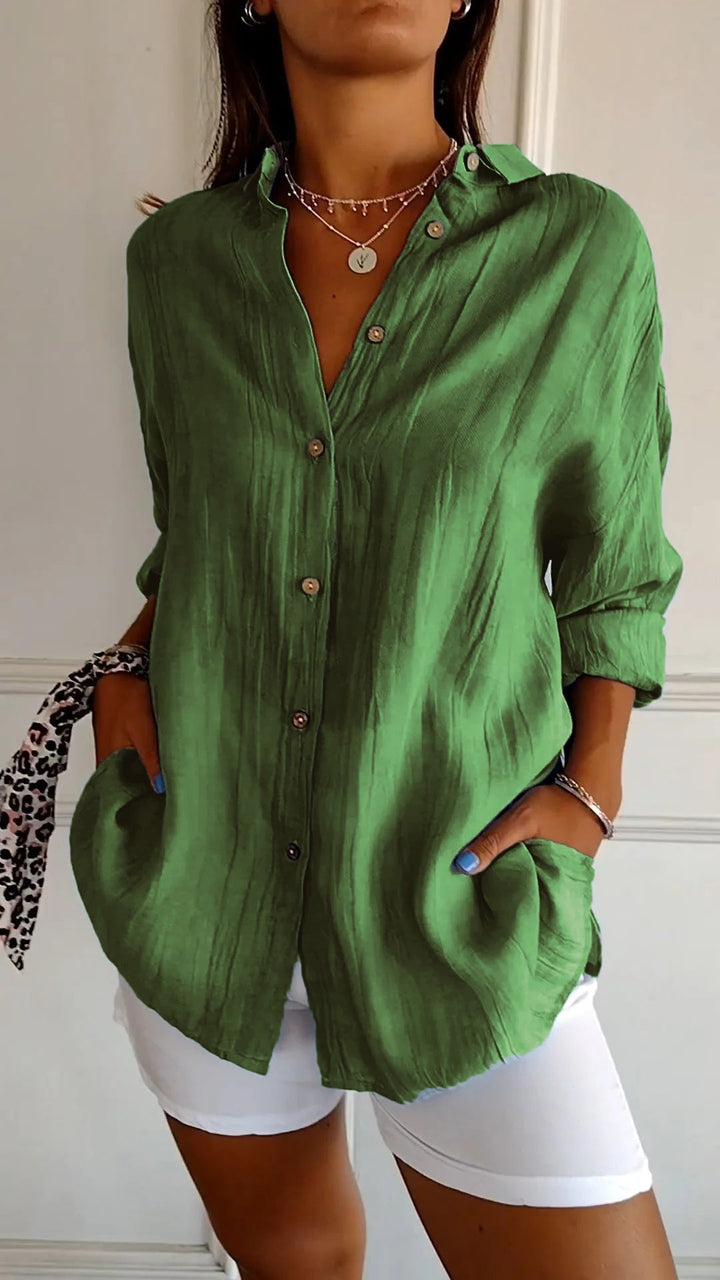 Refined Ladies' Shirt - Elena-Green-S-Nora Luxe