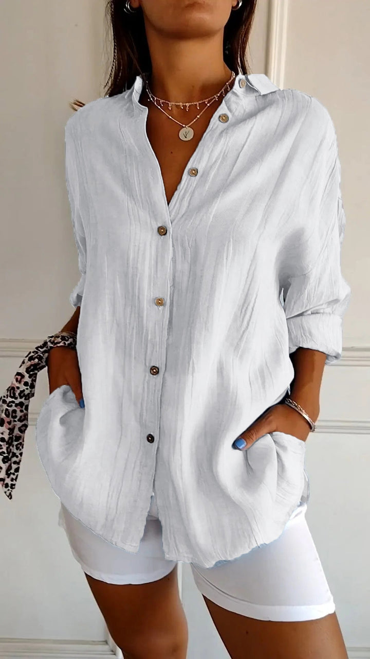 Refined Ladies' Shirt - Elena-White-S-Nora Luxe