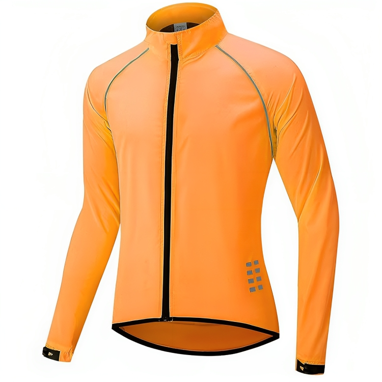 Reflective Cycling Jacket for Men - ReflectoRide-Black-M-Nora Luxe