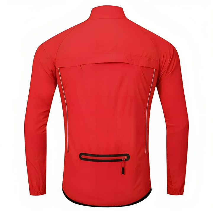 Reflective Cycling Jacket for Men - ReflectoRide-Black-M-Nora Luxe