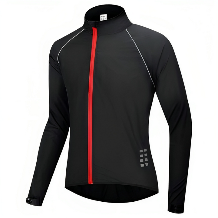 Reflective Cycling Jacket for Men - ReflectoRide-Black-M-Nora Luxe
