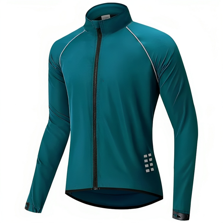 Reflective Cycling Jacket for Men - ReflectoRide-Black-M-Nora Luxe