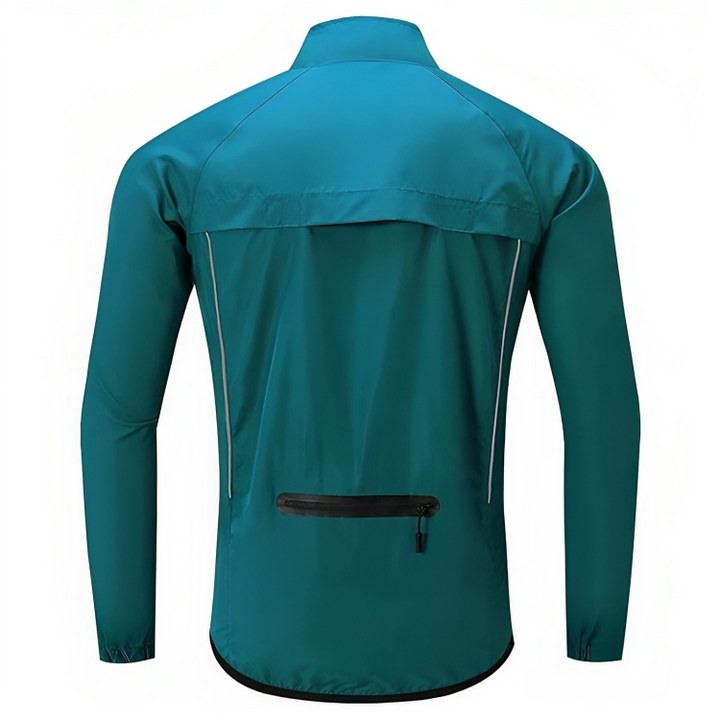 Reflective Cycling Jacket for Men - ReflectoRide-Black-M-Nora Luxe