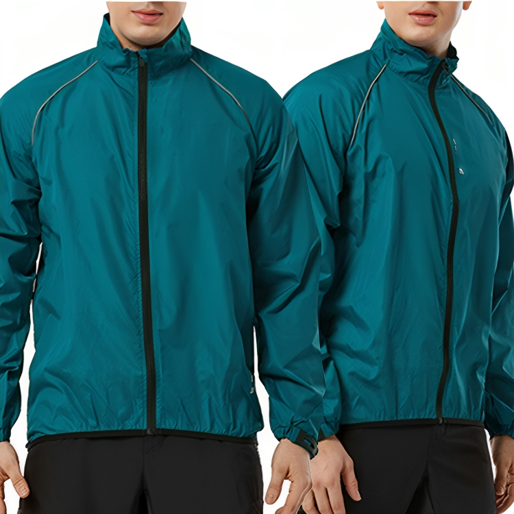Reflective Cycling Jacket for Men - ReflectoRide-Black-M-Nora Luxe