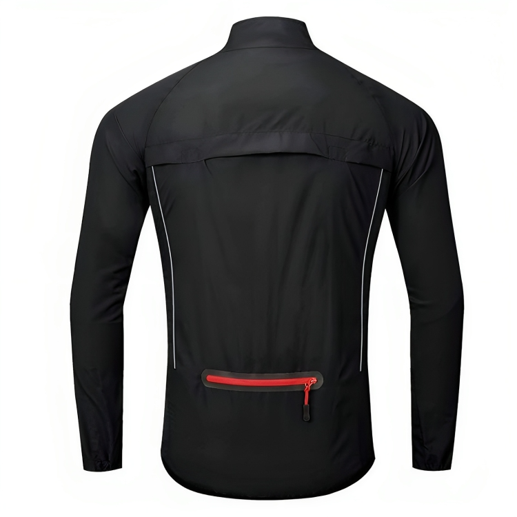 Reflective Cycling Jacket for Men - ReflectoRide-Black-M-Nora Luxe