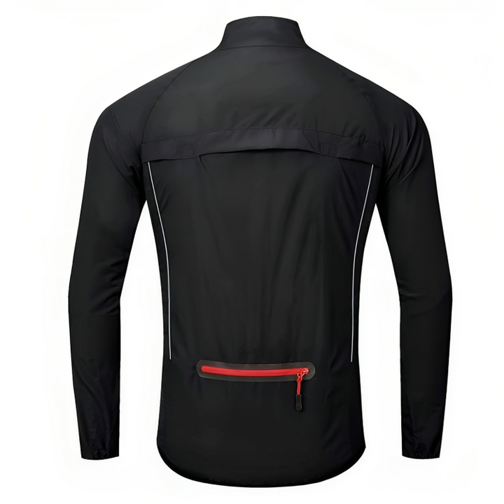 Reflective Cycling Jacket for Men - ReflectoRide-Black-M-Nora Luxe