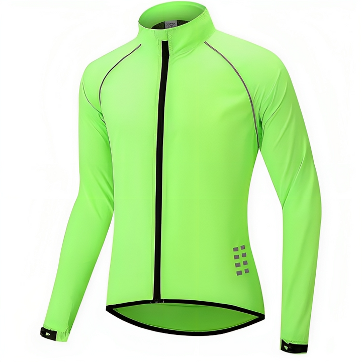 Reflective Cycling Jacket for Men - ReflectoRide-Black-M-Nora Luxe
