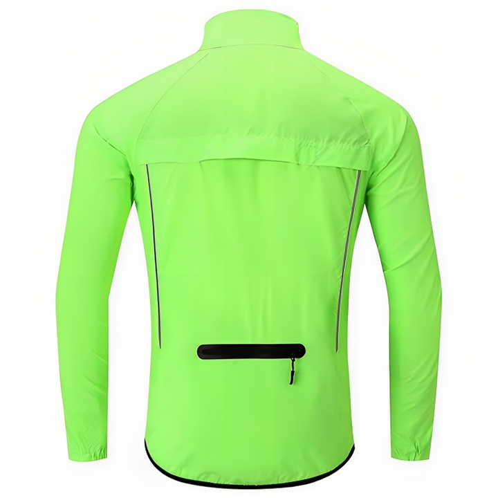 Reflective Cycling Jacket for Men - ReflectoRide-Black-M-Nora Luxe