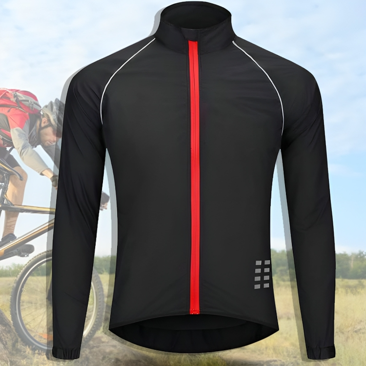 Reflective Cycling Jacket for Men - ReflectoRide-Black-M-Nora Luxe